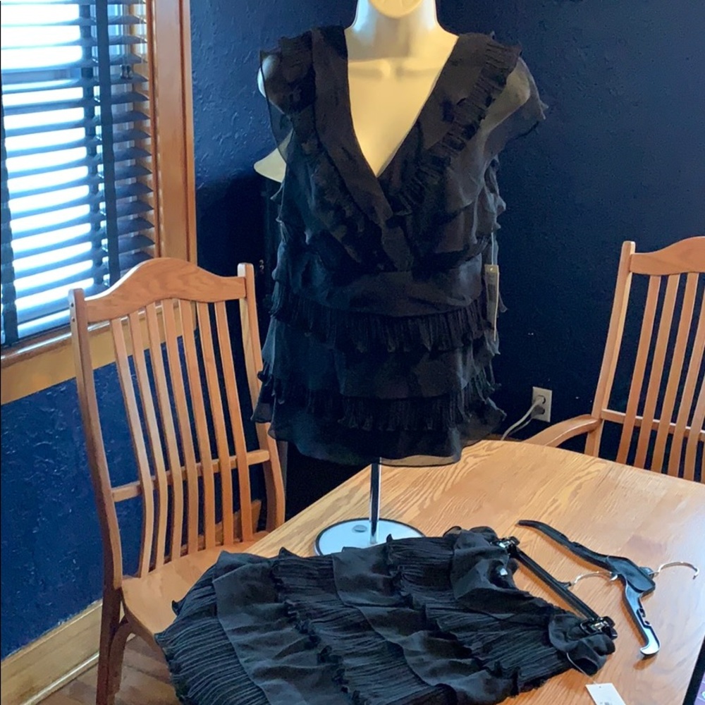 2-piece blouse and skirt